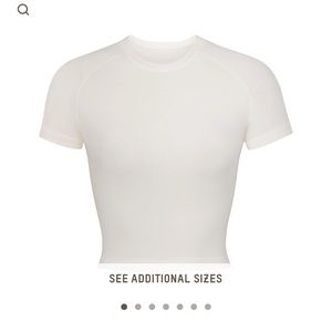 SKIMS NEW VINTAGE CROPPED RAGLAN T- SHIRT